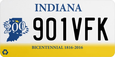 IN license plate 901VFK
