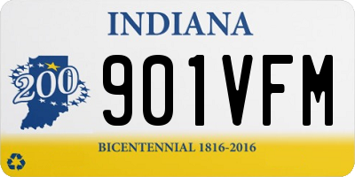 IN license plate 901VFM