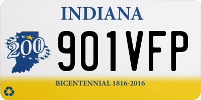 IN license plate 901VFP
