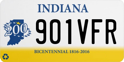 IN license plate 901VFR