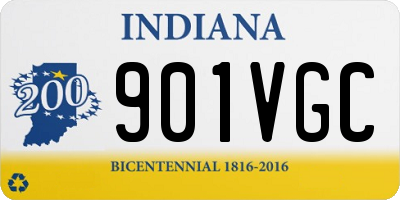 IN license plate 901VGC