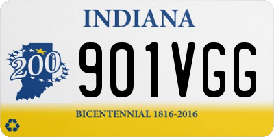 IN license plate 901VGG