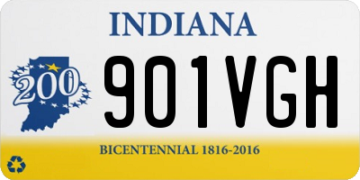 IN license plate 901VGH