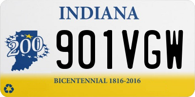 IN license plate 901VGW