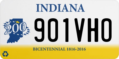 IN license plate 901VHO