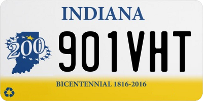 IN license plate 901VHT