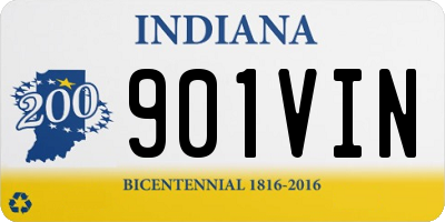 IN license plate 901VIN