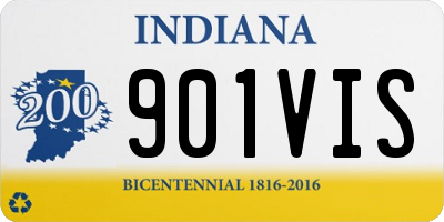 IN license plate 901VIS