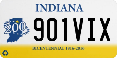 IN license plate 901VIX