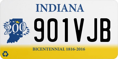 IN license plate 901VJB