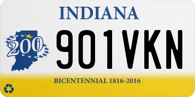 IN license plate 901VKN