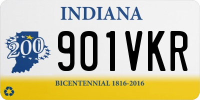IN license plate 901VKR