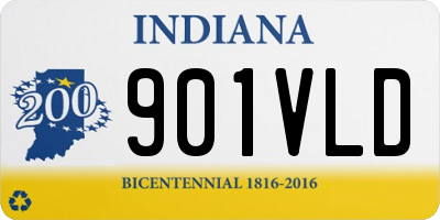IN license plate 901VLD
