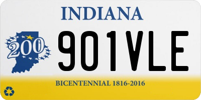 IN license plate 901VLE