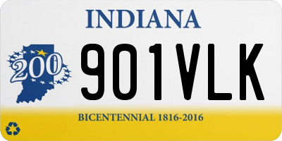 IN license plate 901VLK