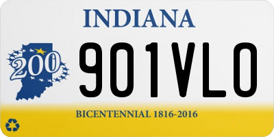 IN license plate 901VLO