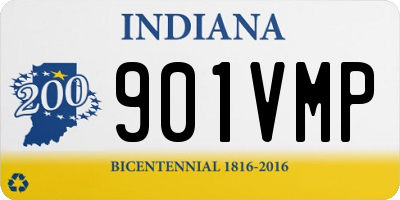 IN license plate 901VMP