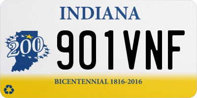 IN license plate 901VNF