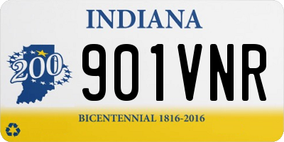 IN license plate 901VNR