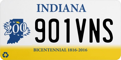 IN license plate 901VNS