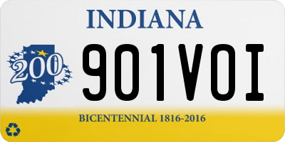 IN license plate 901VOI