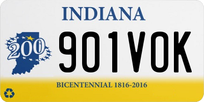 IN license plate 901VOK