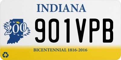 IN license plate 901VPB