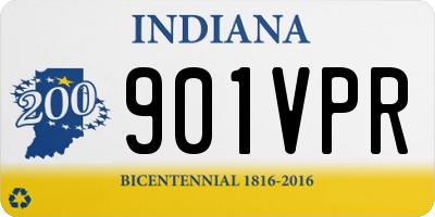 IN license plate 901VPR
