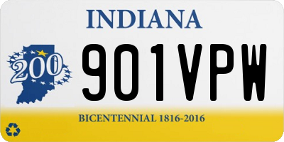 IN license plate 901VPW