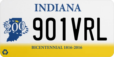 IN license plate 901VRL