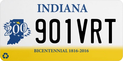 IN license plate 901VRT