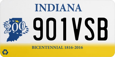 IN license plate 901VSB