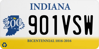 IN license plate 901VSW