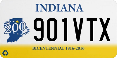 IN license plate 901VTX