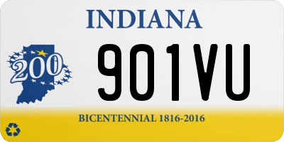 IN license plate 901VU