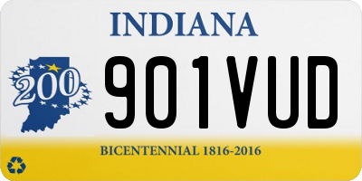 IN license plate 901VUD