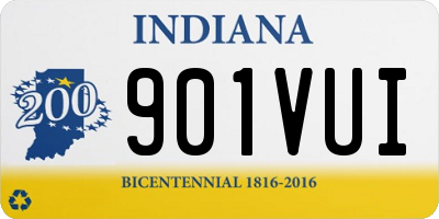 IN license plate 901VUI
