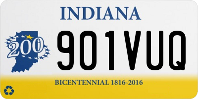 IN license plate 901VUQ