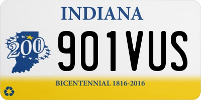 IN license plate 901VUS