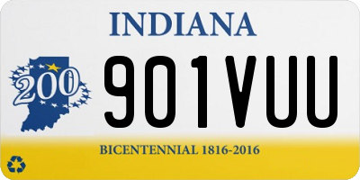 IN license plate 901VUU