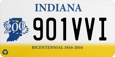 IN license plate 901VVI