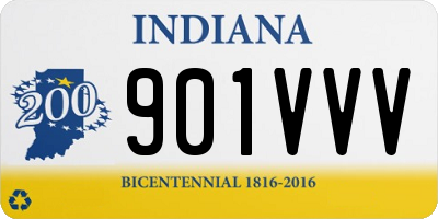 IN license plate 901VVV