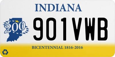 IN license plate 901VWB