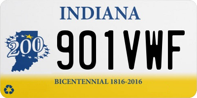 IN license plate 901VWF