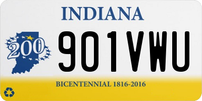 IN license plate 901VWU
