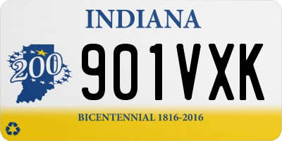 IN license plate 901VXK