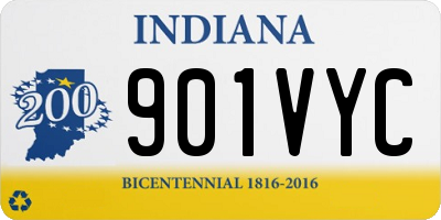 IN license plate 901VYC