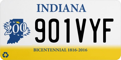 IN license plate 901VYF