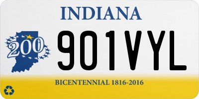 IN license plate 901VYL
