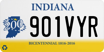 IN license plate 901VYR